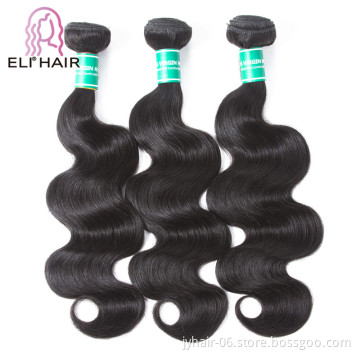 Eli cuticle aligned virgin brazilian hair bundles best selling and top quality  raw virgin hair vendors